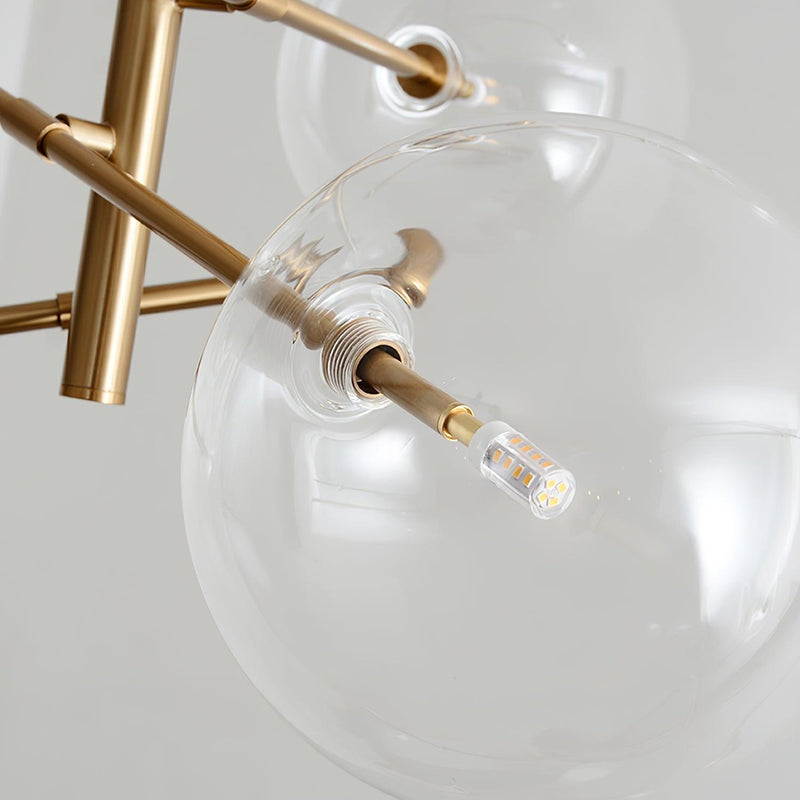 Glass Globe Mobile Chandelier-DWHOME