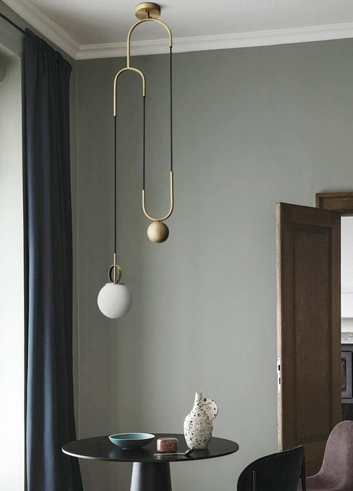 Glass Ball Pendant Lamp.