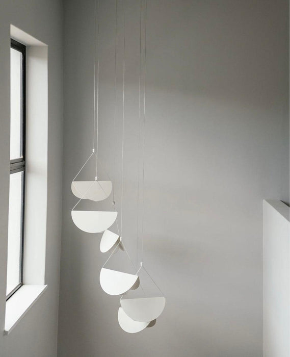 White Glider Minimalist Line Pendant Light.