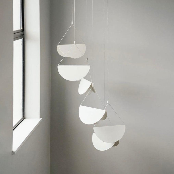 White Glider Minimalist Line Pendant Light.