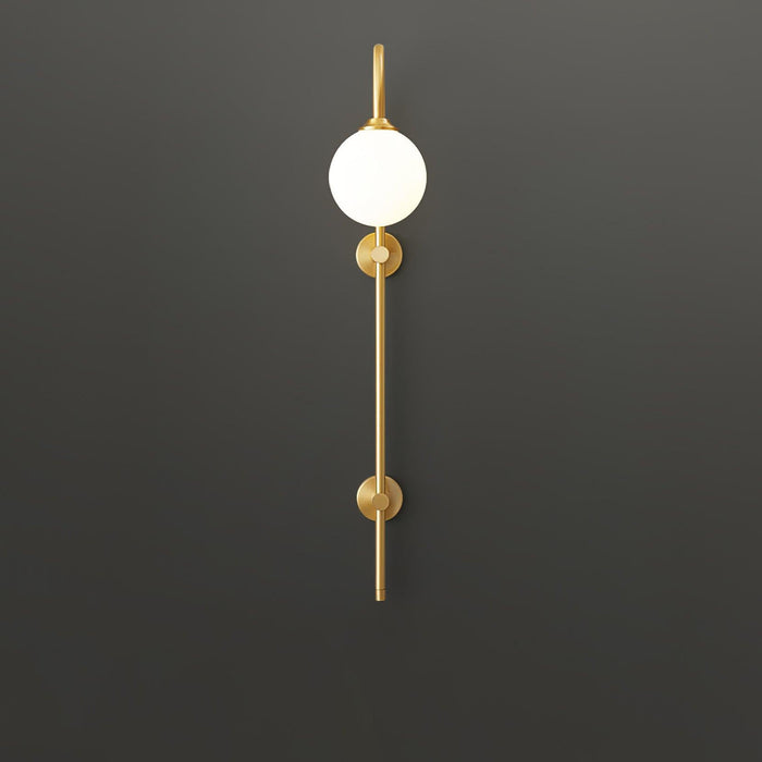 Globe Brass Wall Sconce.