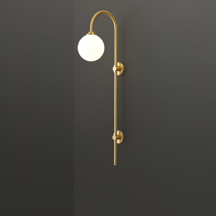 Globe Brass Wall Sconce.