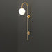 Globe Brass Wall Sconce.