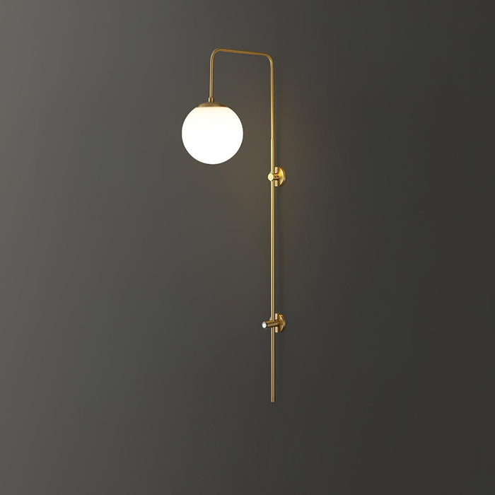 Globe Brass Wall Sconce.