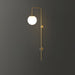 Globe Brass Wall Sconce.