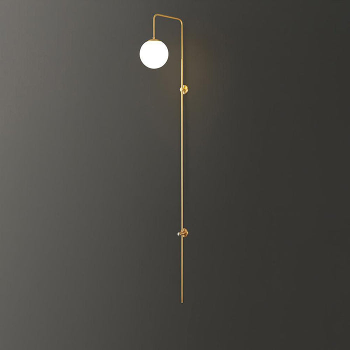 Globe Brass Wall Sconce - Vakkerlight