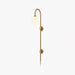 Globe Brass Plug-in Wall Sconce.