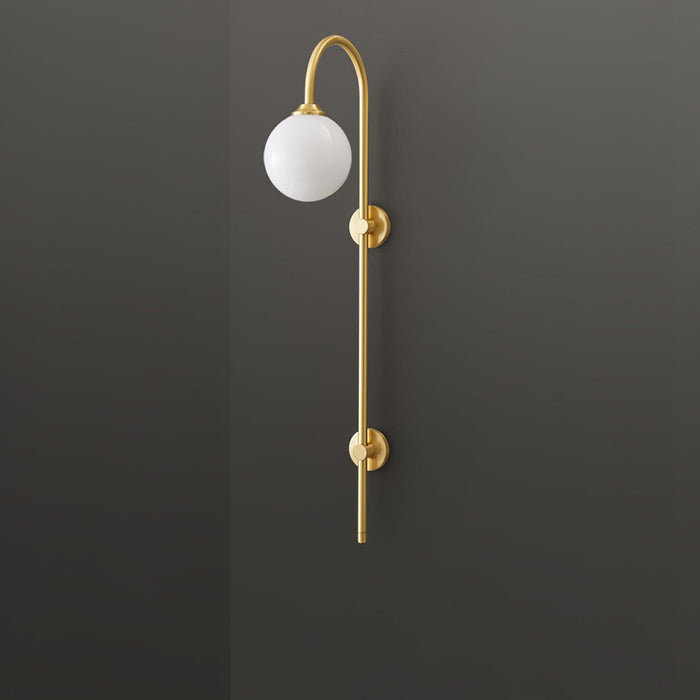 Globe Brass Wall Sconce.