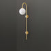 Globe Brass Wall Sconce.