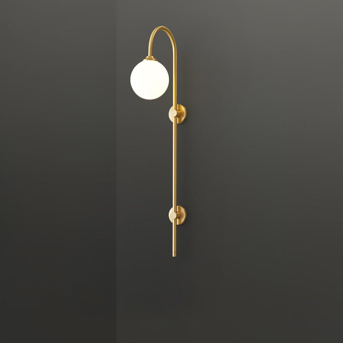 Globe Brass Wall Sconce.