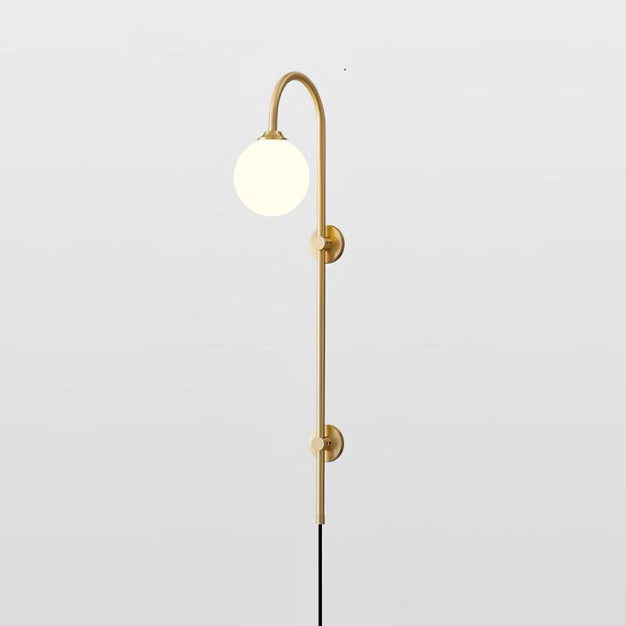 Globe Brass Plug-in Wall Sconce - DWHOME