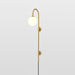 Globe Brass Plug-in Wall Sconce - DWHOME