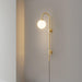 Globe Brass Plug-in Wall Sconce - DWHOME