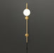 Globe Brass Plug-in Wall Sconce.