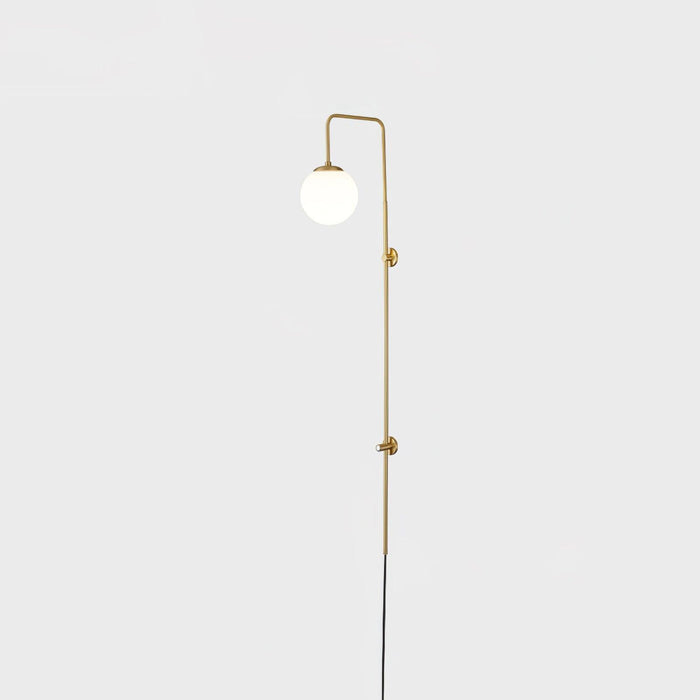 Globe Brass Plug-in Wall Sconce - DWHOME