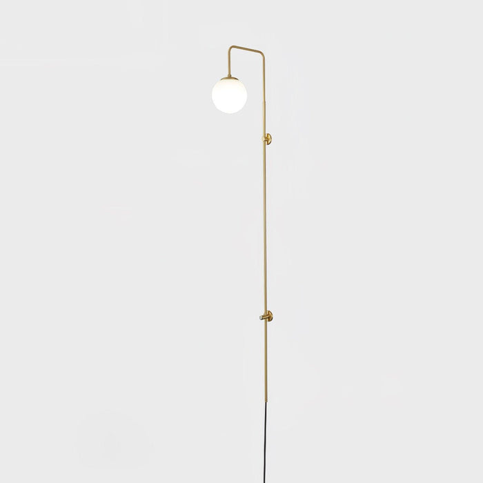 Globe Brass Plug-in Wall Sconce - DWHOME