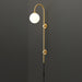 Globe Brass Plug-in Wall Sconce - DWHOME