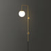 Globe Brass Plug-in Wall Sconce - DWHOME