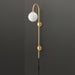 Globe Brass Plug-in Wall Sconce - DWHOME