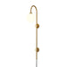 Globe Brass Plug-in Wall Sconce - DWHOME