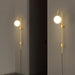 Globe Brass Plug-in Wall Sconce.