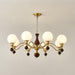 Globe Orb Wood Chandelier-DWHOME