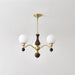 Globe Orb Wood Chandelier-DWHOME