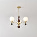 Globe Orb Wood Chandelier-DWHOME