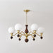 Globe Orb Wood Chandelier-DWHOME
