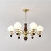 Globe Orb Wood Chandelier-DWHOME