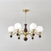 Globe Orb Wood Chandelier-DWHOME