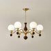Globe Orb Wood Chandelier-DWHOME