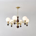 Globe Orb Wood Chandelier-DWHOME