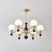Globe Orb Wood Chandelier-DWHOME