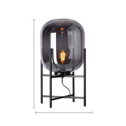 Glowlia Glass Shade Floor Lamp-DWHOME