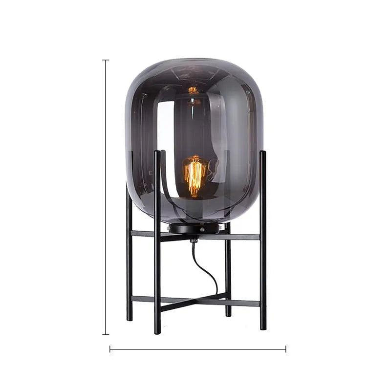 Glowlia Glass Shade Floor Lamp-DWHOME