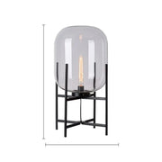 Glowlia Glass Shade Floor Lamp-DWHOME