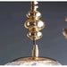 Gold Bubble Glass Pendant Light - Flush Mount Chandelier.