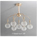 Gold Bubble Glass Pendant Light - Flush Mount Chandelier.