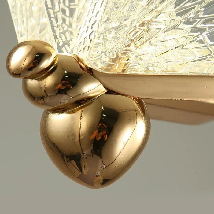 Gold Butterfly Led Chandelier for Staircase&Foyer&Living Room.