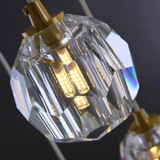 Gold Crystal Ball Chandelier for High Ceiling & Staircase-DWHOME