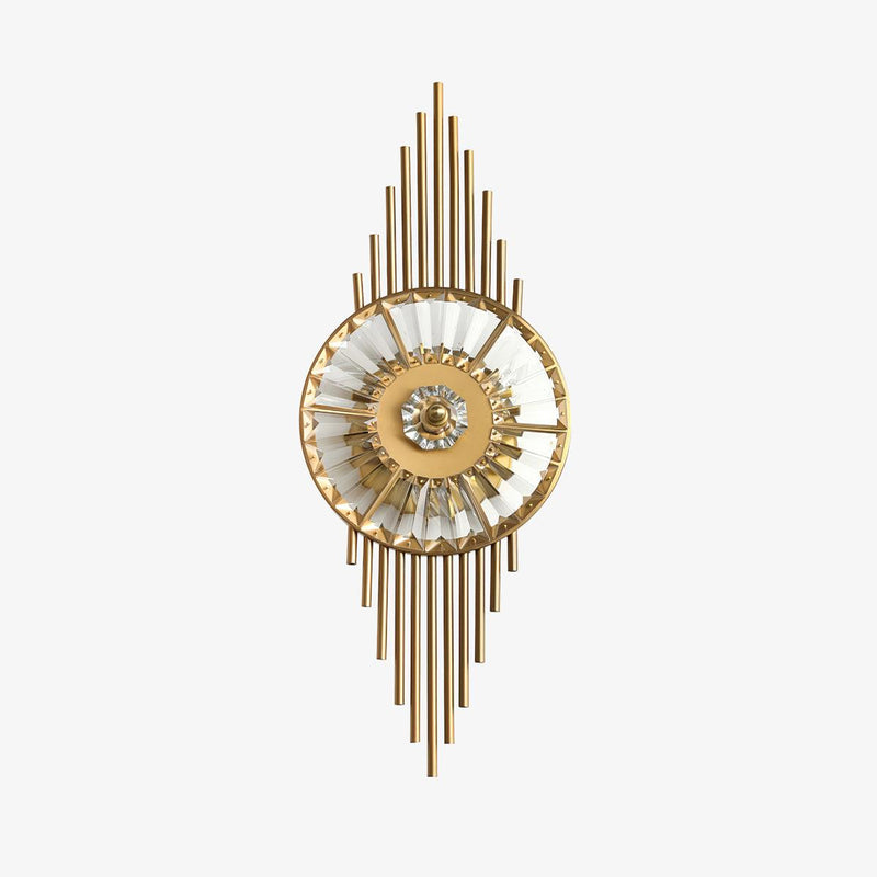 Crystal Gear Gold Wall Light-DWHOME