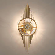 Crystal Gear Gold Wall Light-DWHOME
