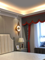 Crystal Gear Gold Wall Light-DWHOME