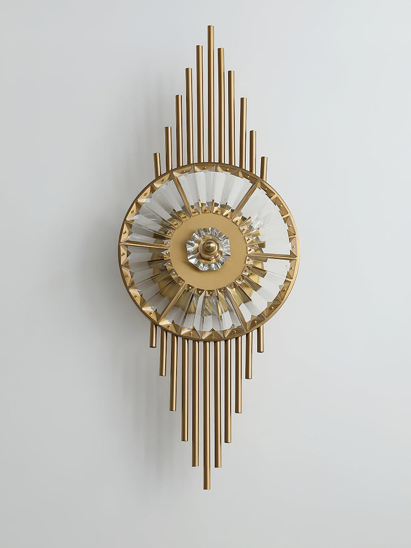 Crystal Gear Gold Wall Light-DWHOME