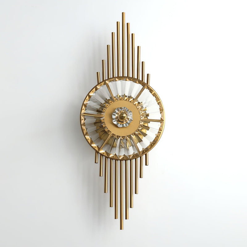 Crystal Gear Gold Wall Light-DWHOME