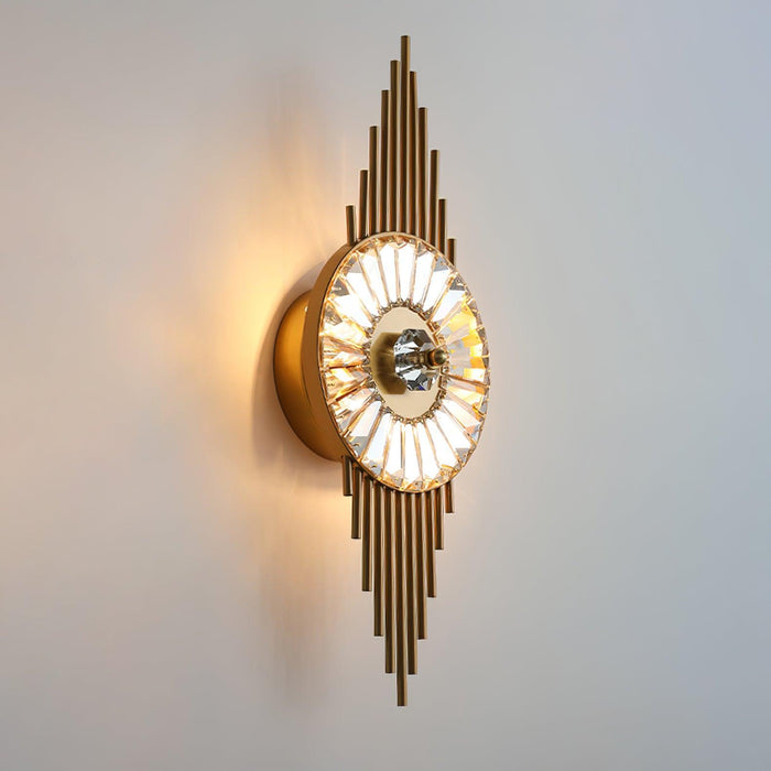 Crystal Gear Gold Wall Light - DWHOME