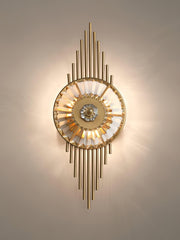 Crystal Gear Gold Wall Light-DWHOME