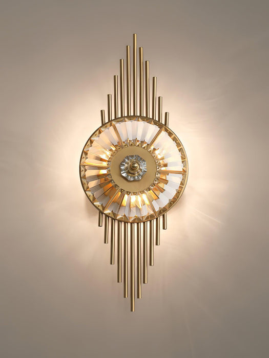 Crystal Gear Gold Wall Light - DWHOME