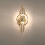 Crystal Gear Gold Wall Light-DWHOME